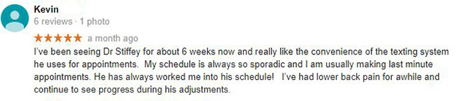 Chiropractic Columbia MO Testimonial Kevin Chiropractic Columbia MO Testimonial Kevin