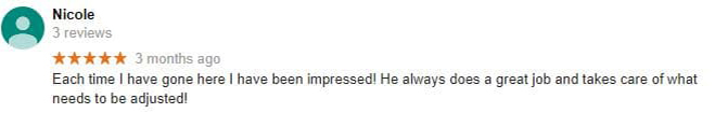Chiropractic Columbia MO Testimonial Nicole Chiropractic Columbia MO Testimonial Nicole
